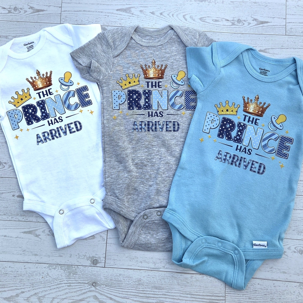 Gerber Baby Bodysuit Trio - Blue, Gray, White
